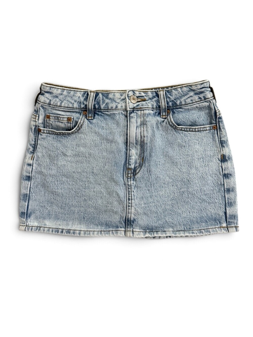Pacsun Women's Light Wash Denim Mini Skirt - 25 Waist